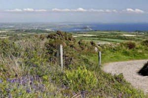 View of Mounts Bay from Greenburrow Mine - Ding Dong.