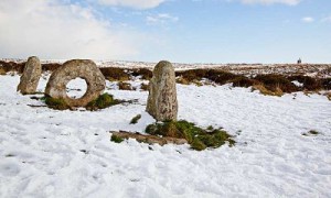 Men an Tol under snow