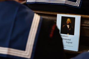 RNAS CULROSE SAILORS MARCH THROUGH MADRON COMMEMORATING TRAFALGAR