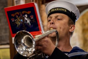 RNAS CULROSE SAILORS MARCH THROUGH MADRON COMMEMORATING TRAFALGAR