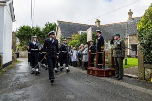RNAS CULROSE SAILORS MARCH THROUGH MADRON COMMEMORATING TRAFALGAR
