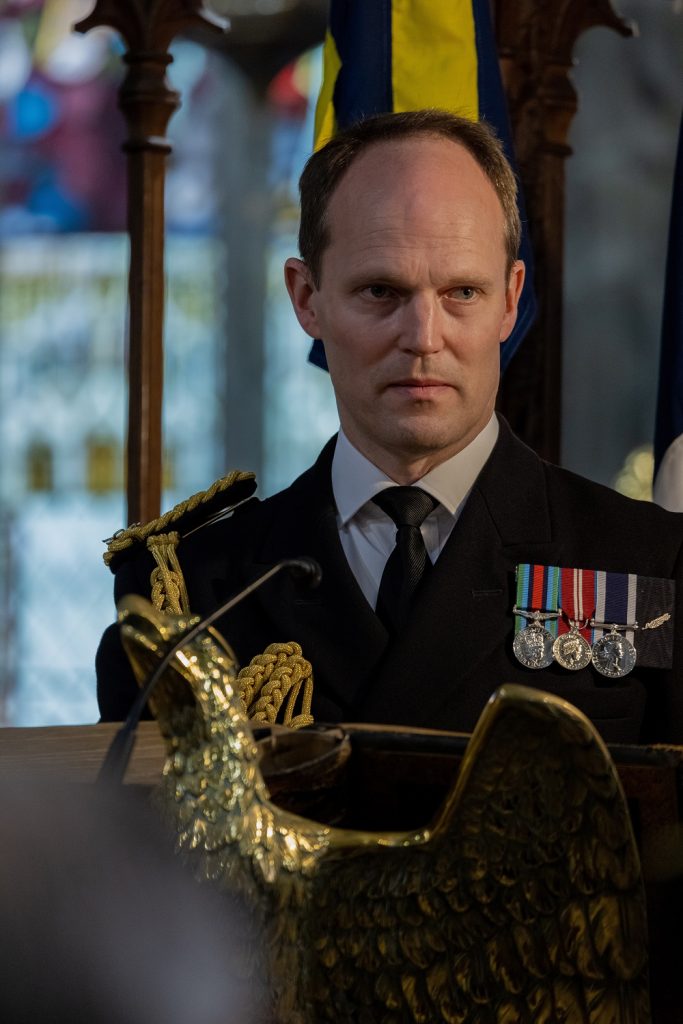 RNAS CULROSE SAILORS MARCH THROUGH MADRON COMMEMORATING TRAFALGAR